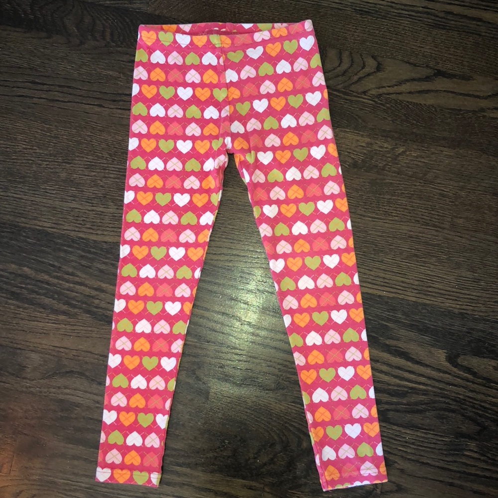 💕Gymboree Pink Heart Leggings💕Girls Size 7💕